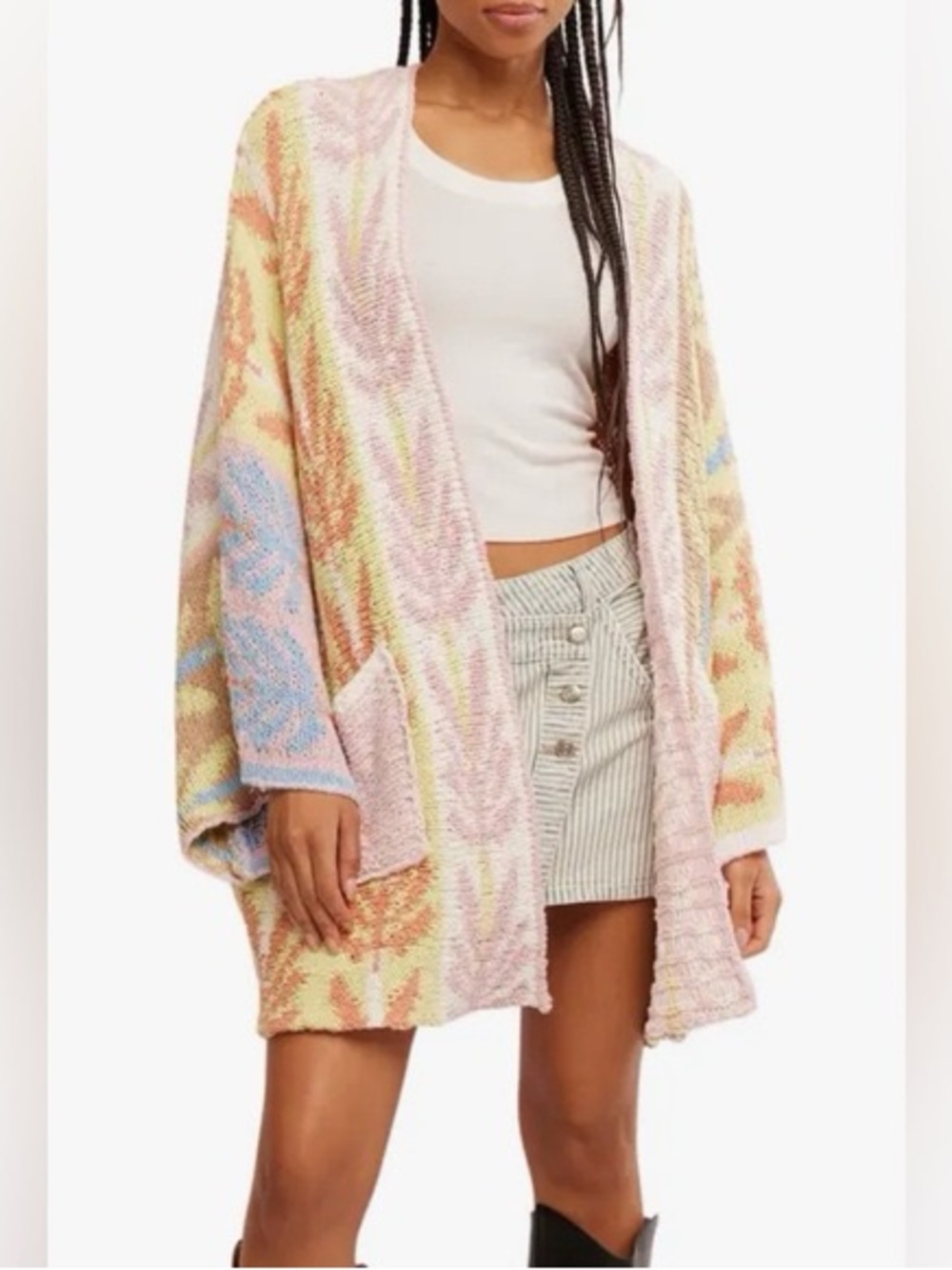 Free People Mallorca Cardigan Size M- Rare and Hard to Find!
